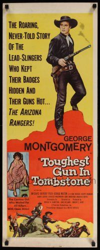 7k398 TOUGHEST GUN IN TOMBSTONE insert '58 lead-slinger George Montgomery & sexy Beverly Tyler!