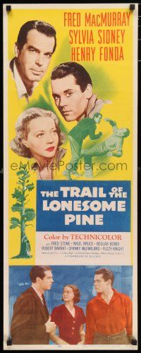 7k399 TRAIL OF THE LONESOME PINE insert R55 Sylvia Sidney, Henry Fonda, Fred MacMurray