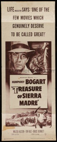 7k401 TREASURE OF THE SIERRA MADRE insert R53 Humphrey Bogart, Tim Holt & Walter Huston!