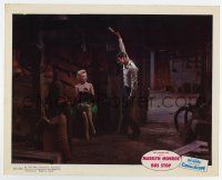 7m028 BUS STOP color 8x10 still '56 sexy showgirl Marilyn Monroe with Don Murray inside barn!