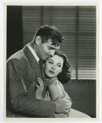 7m250 COMRADE X 8x10 still '40 great romantic close up of Clark Gable & sexy Hedy Lamarr!