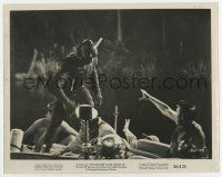 7m267 CREATURE WALKS AMONG US 8x10.25 still '56 great c/u of the monster on boat attacking men!