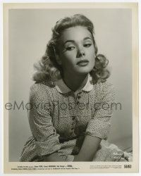 7m357 FELICIA FARR 8x10 still '56 pretty seated portrait looking confused from Jubal!