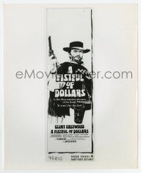 7m360 FISTFUL OF DOLLARS 8.25x10 still '67 artwork image of Clint Eastwood from door panel #4!