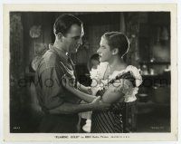 7m361 FLAMING GOLD 8x10.25 still '33 O'Brien learns his partner's wife Mae Clarke's a prostitute!