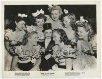 7m451 HERE WE GO AGAIN 8x10 still '42 great portrait of Charlie McCarthy surrounded by sexy women!