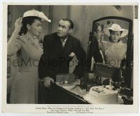 7m461 HOLD BACK THE DAWN 8.25x10 still '41 Charles Boyer stares at Olivia De Havilland in hat!