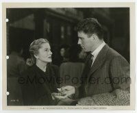 7m567 KISS THE BLOOD OFF MY HANDS 8x10 still '48 Burt Lancaster gives lighter to Joan Fontaine!