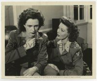 7m577 LADIES COURAGEOUS 8.25x10 still '44 Loretta Young consoles Fitzgerald on failed marriage!