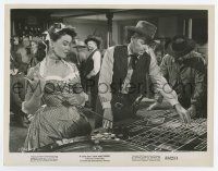 7m603 LAW & ORDER 8x10.25 still '53 Dorothy Malone watches Ronald Reagan betting on roulette!