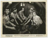 7m687 NO TIME FOR LOVE 8x10.25 still '43 Claudette Colbert takes pictures of MacMurray & sandhogs!