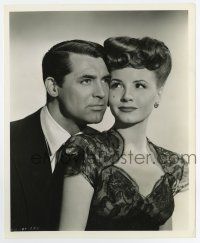7m692 ONCE UPON A TIME 8.25x10 still '44 close portrait of Cary Grant & Janet Blair by Coburn!