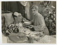 7m707 PARLOR BEDROOM & BATH deluxe 7.5x9.5 still '31 Dorothy Christie feeds wounded Buster Keaton!