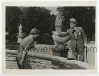 7m830 THREE COINS IN THE FOUNTAIN TV 7x9 still R62 Clifton Webb & drenched Dorothy McGuire!