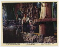 7m087 TIME MACHINE color 8x10 still #5 '60 Rod Taylor underground with Morlock on ledge behind him!