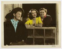 7m089 TORTILLA FLAT color-glos 8x10 still '42 Hedy Lamarr between Spencer Tracy & John Garfield!