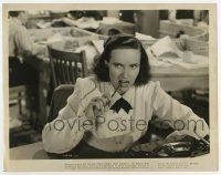 7m841 TROUBLE WITH WOMEN 8x10.25 still '46 Teresa Wright working at desk & chewing her pencil!