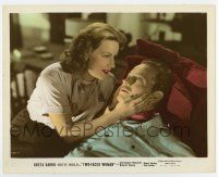 7m090 TWO-FACED WOMAN color-glos 8x10 still '41 smiling Greta Garbo comforting Melvyn Douglas!