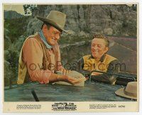 7m092 WAR WAGON color 8x10 still '67 Kirk Douglas & John Wayne happy to strike gold!