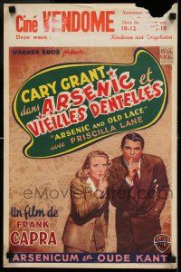 7p222 ARSENIC & OLD LACE Belgian '48 Cary Grant, Priscilla Lane, Frank Capra, different!