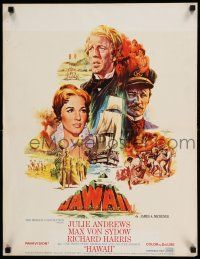 7p231 HAWAII Belgian '66 Julie Andrews, Max von Sydow, Richard Harris, Mascii art!