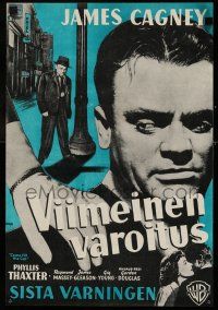 7p153 COME FILL THE CUP Finnish '51 alcoholic James Cagney had a thirst for trouble & women!