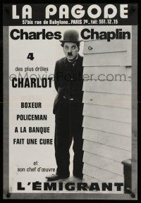7p174 4 DES PLUS DROLES CHARLOT French 21x30 '71 Charlie Chaplin in 5 of his mid 1910s Tramp shorts!