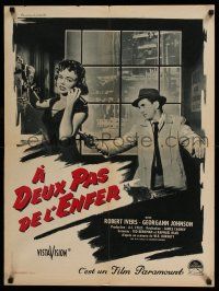 7p199 SHORT CUT TO HELL French 24x31 '57 directed by James Cagney, from Graham Greene's novel!