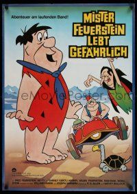 7p031 MAN CALLED FLINTSTONE German '68 Hanna-Barbera, Fred, Barney, Wilma & Betty, spy spoof!