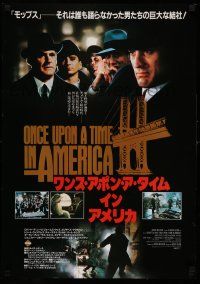 7p416 ONCE UPON A TIME IN AMERICA Japanese '84 Sergio Leone, Robert De Niro, James Woods in hats!