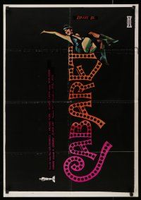 7p297 CABARET Yugoslavian 23x33 '73 Liza Minnelli in Nazi Germany, directed by Bob Fosse!