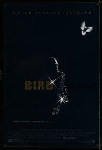 7r079 BIRD 1sh '88 directed by Clint Eastwood, biography of jazz legend Charlie Parker!
