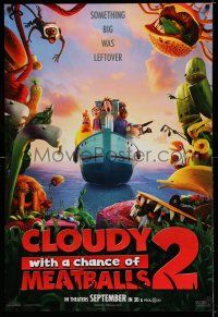 7r133 CLOUDY WITH A CHANCE OF MEATBALLS 2 teaser 1sh '13 something big was leftover!