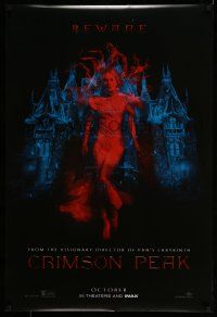 7r147 CRIMSON PEAK teaser DS 1sh '15 Guillermo del Toro horror, cool ghostly Mia Wasikowska!