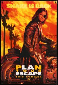 7r205 ESCAPE FROM L.A. teaser DS 1sh '96 John Carpenter, Kurt Russell returns as Snake Plissken!