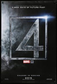 7r220 FANTASTIC FOUR style A teaser DS 1sh '15 Marvel, Miles Teller, Kate Mara, change is coming!