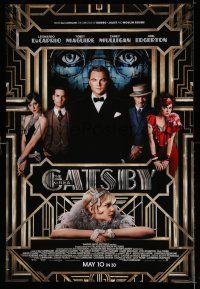 7r284 GREAT GATSBY int'l advance DS 1sh '13 Leonardo DiCaprio, Carey Mulligan, Isla Fisher!