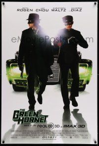 7r285 GREEN HORNET advance DS 1sh '11 Seth Rogen, Cameron Diaz, cool image of car!