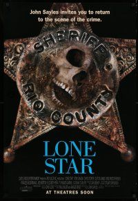 7r432 LONE STAR advance 1sh '96 John Sayles, cool image of skull in sheriff badge!
