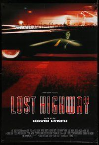 7r451 LOST HIGHWAY 1sh '97 directed by David Lynch, Bill Pullman, pretty Patricia Arquette!