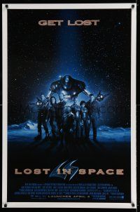 7r452 LOST IN SPACE advance 1sh '98 William Hurt, Matt LeBlanc, Heather Graham, Gary Oldman!