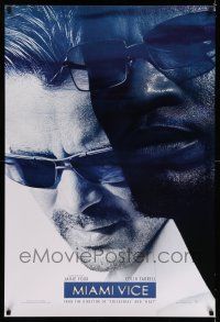 7r483 MIAMI VICE teaser DS 1sh '06 cool image of Jamie Foxx & Colin Farrell as Crockett & Tubbs!