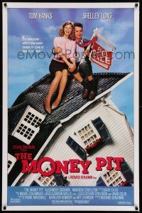 7r492 MONEY PIT 1sh '86 Steven Spielberg, Tom Hanks & Shelley Long are deeply in love & debt!