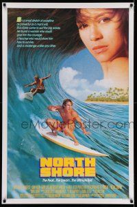 7r510 NORTH SHORE 1sh '87 great Hawaiian surfing image + close up of sexy Nia Peeples!