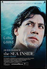 7r639 SEA INSIDE DS 1sh '04 Mar Adentro, cool close-up of Javier Bardem!