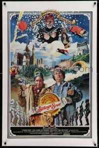 7r713 STRANGE BREW int'l 1sh '83 art of hosers Rick Moranis & Dave Thomas with beer by John Solie!