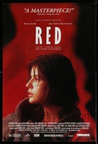 7r745 THREE COLORS: RED 1sh '94 Kieslowski's Trois couleurs: Rouge, Irene Jacob!