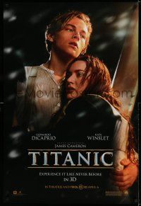 7r752 TITANIC April 6 DS 1sh R12 Leonardo DiCaprio, Kate Winslet, directed by James Cameron!