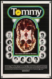 7r761 TOMMY 1sh '75 The Who, Roger Daltrey, rock & roll, cool mirror image!
