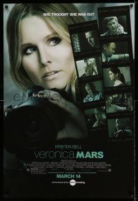 7r801 VERONICA MARS advance DS 1sh '14 close-up of sexy Kristen Bell in title role!